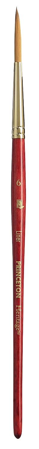 Princeton Heritage Short Handle Liner Paint Brush (Size-6)
