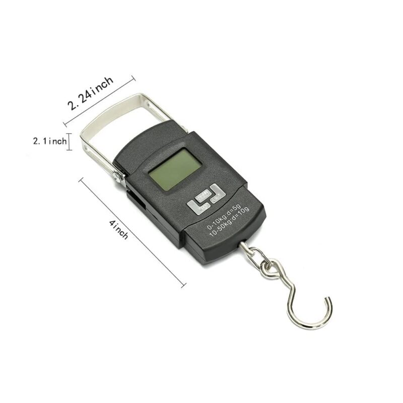 Waico Portable Electronic Weighing Scale | Digital Led Screen with Metal Hook | Weight Machine for Travel Luggage, Baggage 50 kg Weighing - Image 9