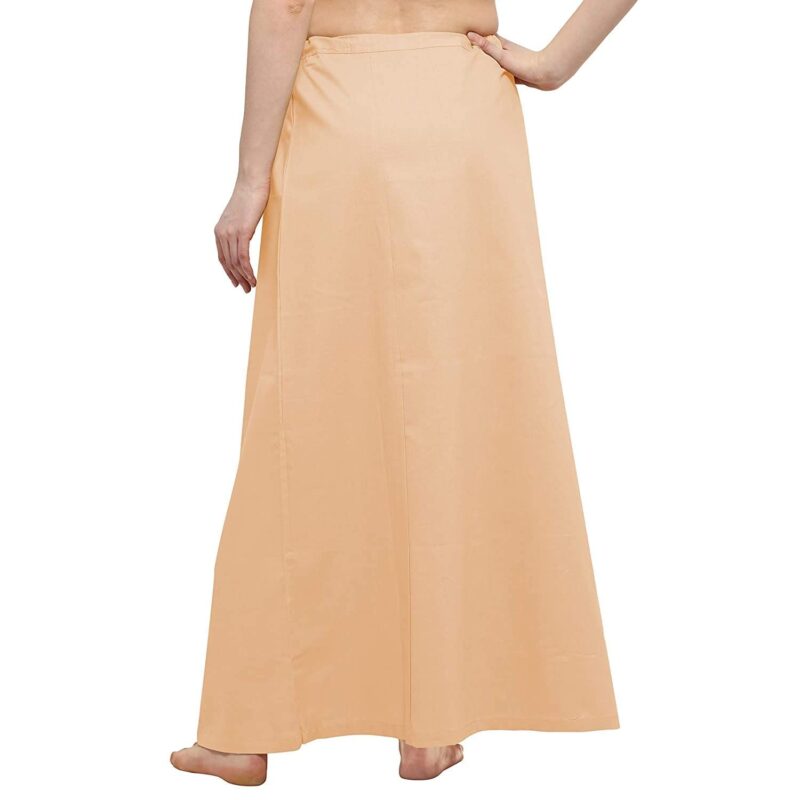 DESI DHANG Readymade Saree Petticoats(Free Size) (Light Peach) - Image 3