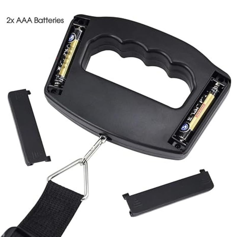 Drumstone (FIRST TIME IN INDIA WITH ๐๐ ๐๐๐๐๐ ๐๐๐๐๐๐๐๐) Electronics Travel Luggage Scale, Digital Luggage Weighing Scales for Suitcase with Temperature Reading 50 Kg Capacity (Black) - Image 2