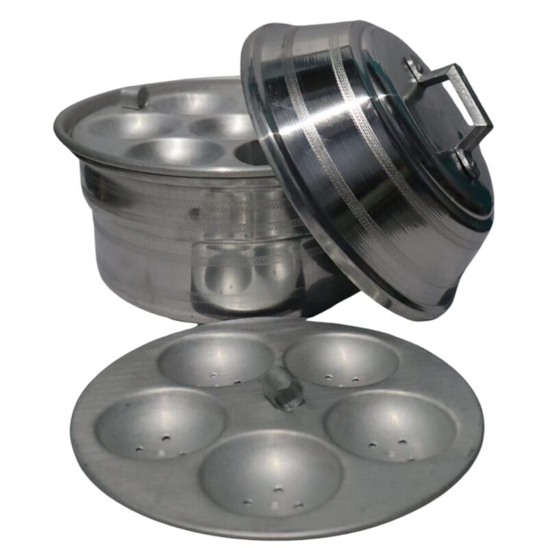 Idli maker | Idli Pot | idli maker pot | idli cooker | idli making Pot aluminium | Aluminium idly Maker pot | aluminium idli Cooker, idly pot for home (12 idli) - Image 4
