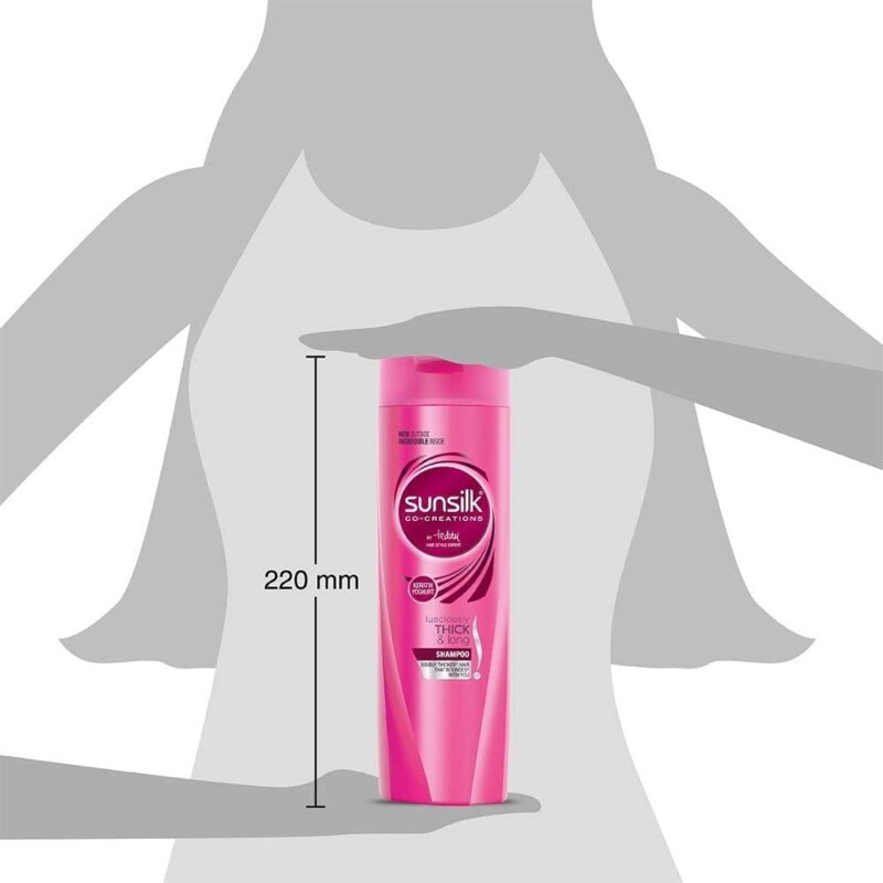 Sunsilk Lusciously Thick and Long Shampoo, 340ml - Image 4