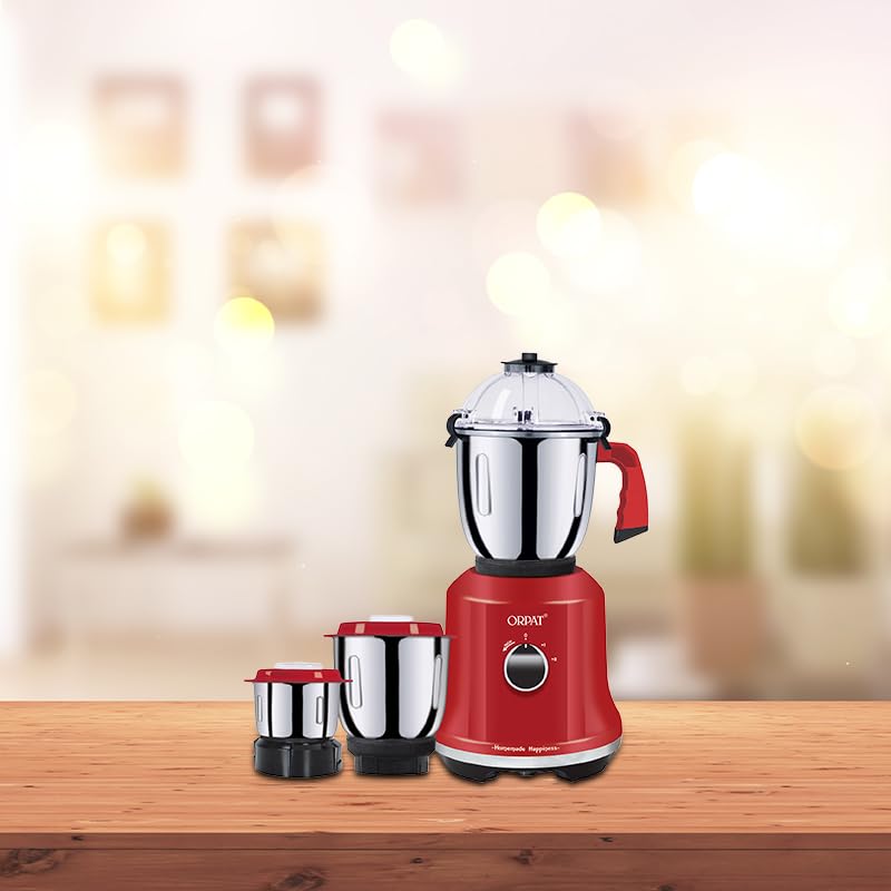 Orpat Smart Home Appliances Kitchen Helpers Mixer Grinder Kitchen Bot 1200W (Empire Red) - Image 2