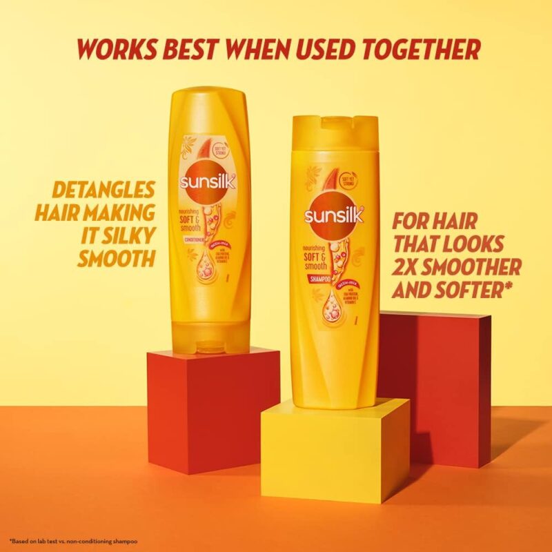 Sunsilk Nourishing Soft & Smooth Shampoo 340 ml - Image 2