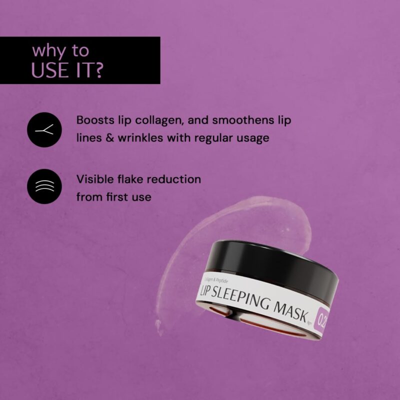 Deconstruct Lip Mask | Collagen And Peptide Lip Sleeping Mask for Dry Lips | For Women and Men | 8gm - Image 4