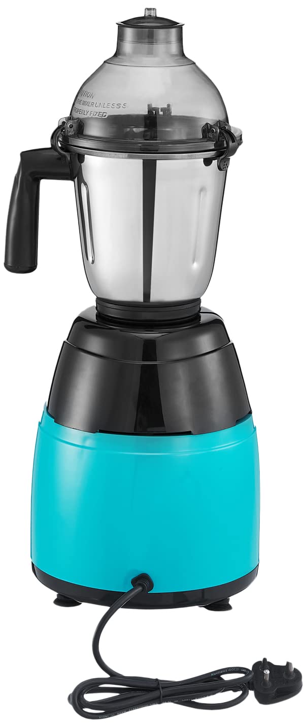 Crompton Ameo 750-Watt Mixer Grinder with MaxiGrind and Motor Vent-X Technology (3 Stainless Steel Jars, Black & Green) - Image 7