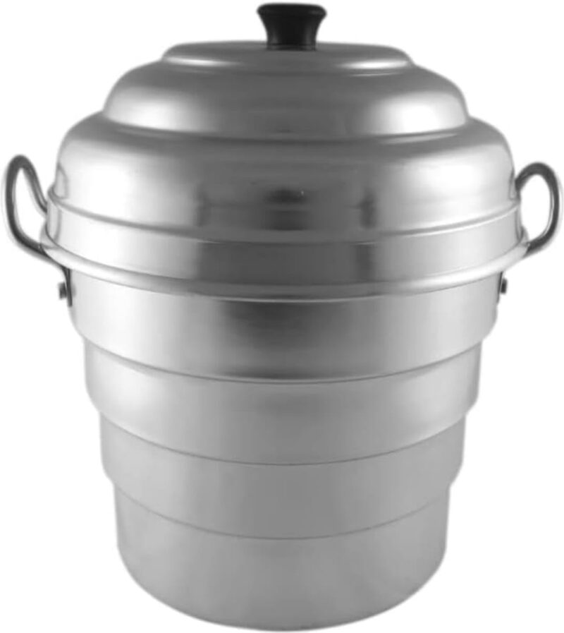Idli Maker Aluminium Idli-Dhokla Streamer/Maker (18 Idli)(1 Pot, 1 Lid, 4 Idli Plates, 2 Dhokla Plates, 1 Steamer Plate) - Idli Cooker | Idli/Dhokla/Momos Maker Is Made Of Heavy Quality Aluminium with stainless steel Handle - Image 9