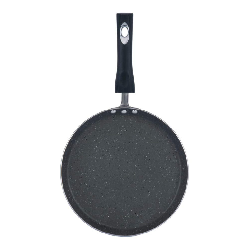 Vinod Cookware Aluminium Zest Marbilo Dosa Tawa, 28cm, Black - Image 8