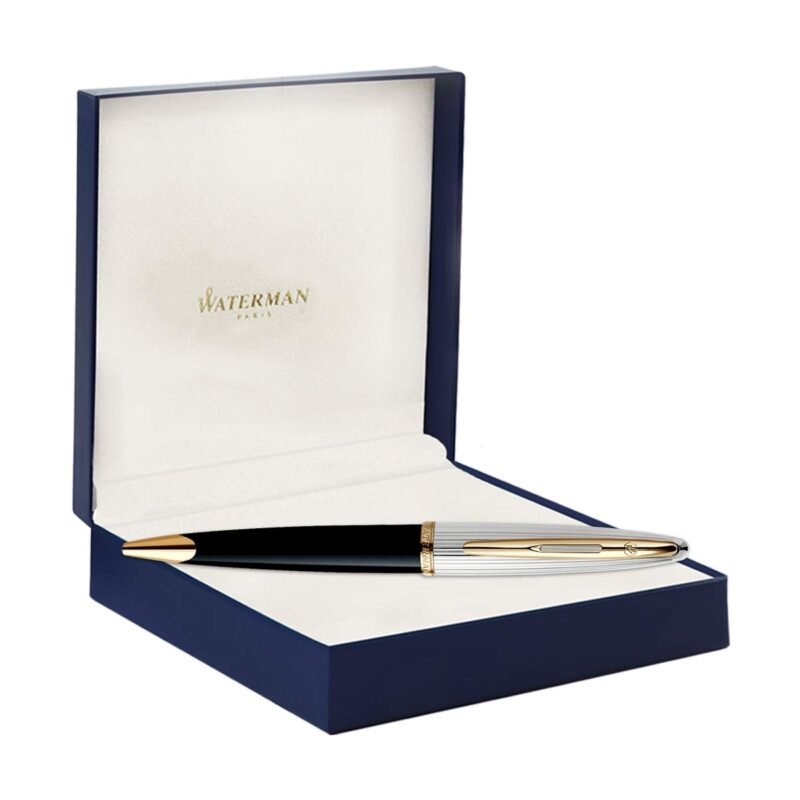 Waterman Carene Dlx GT Ballpoint Pen - Black - Image 2