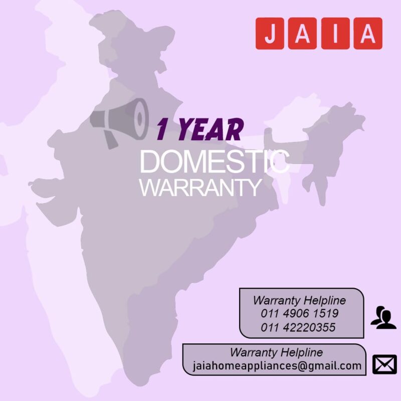 Jaia Stylie 550 Watt 3 Jar Mixer Grinder with 3 Speed Control and 1000 Watt Dry Non-Stick soleplate Iron Super Combo (Red & White,1 Year Warranty) - Image 2