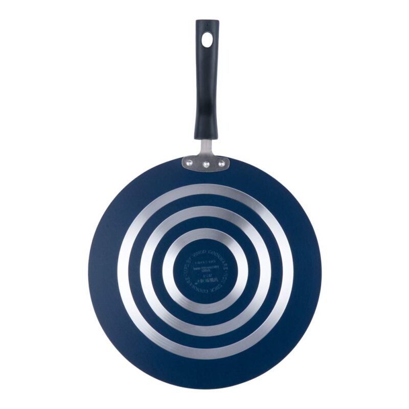 Vinod Zest Aluminium Non Stick Flat Multi Tawa - 28 cm | Triple Layer Ceramic Coating | 4mm Extra Thick Dosa Tawa | Bakelite Handle | Gas and Induction Base | 1 Year Warranty - Image 3