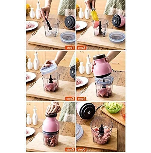 HOSHILA172 Stainless Steel and Glass Electric Meat Grinders with Bowl , Multicolor - Image 3