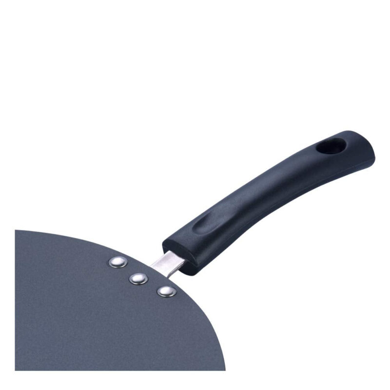 Vinod Zest Aluminium Non Stick Flat Multi Tawa - 28 cm | Triple Layer Ceramic Coating | 4mm Extra Thick Dosa Tawa | Bakelite Handle | Gas and Induction Base | 1 Year Warranty - Image 4
