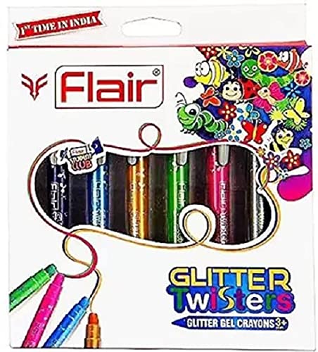 Flair Glitter Twisters Gel Crayons - Multicolor