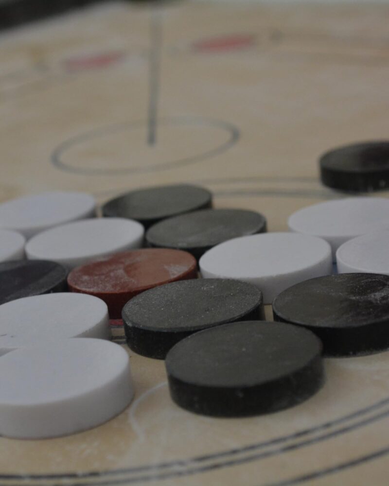 Fit City Care India 19 Carrom Coins (Goti) with 1 Striker & 5g Powder Carrom Board Game Accessories | 6mm Sheet Acrylic Coins - Image 3