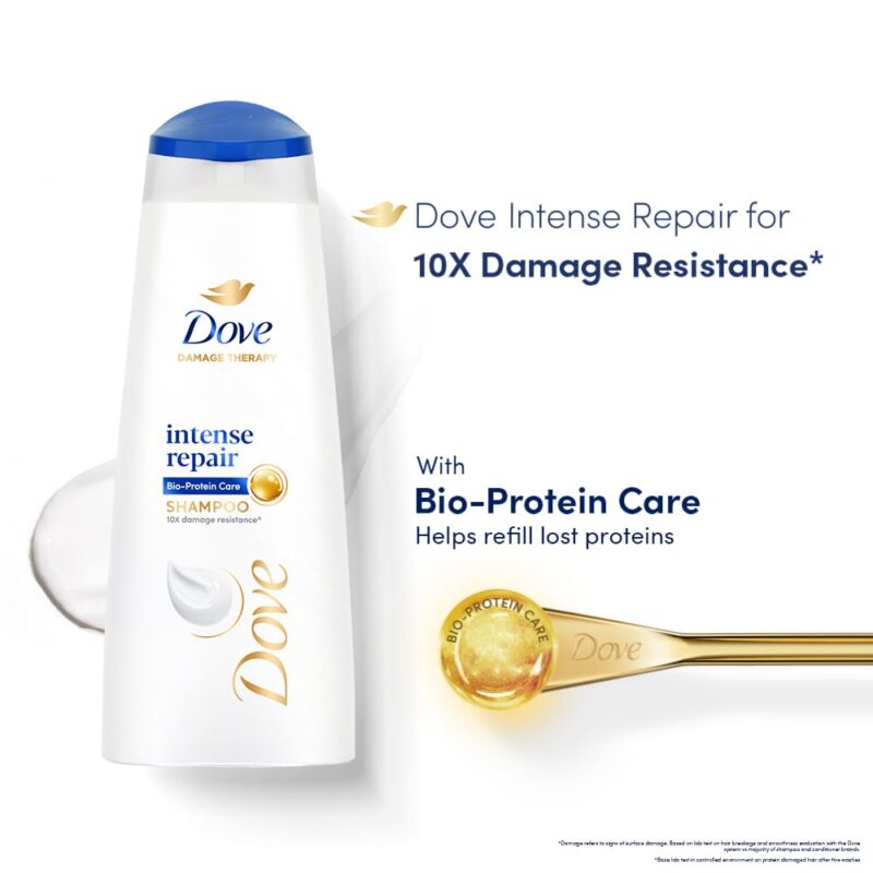 Dove Intense Repair Shampoo For Dry & Damaged Hair, 1 Ltr - Image 4