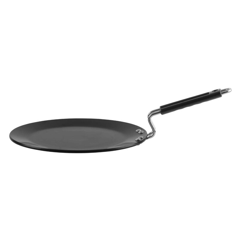 Vinod Black Pearl Hard Anodised Tawa - 28 cm | 5.25mm Thickness | Metal Spoon Friendly | Riveted Sturdy Handle | Long Lasting Roti, Paratha Tawa | 2 Year Warranty | Toxin Free - Image 6