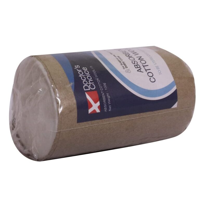Doctor's Choice Absorbent Cotton Wool I.P., 100 gm - Image 2