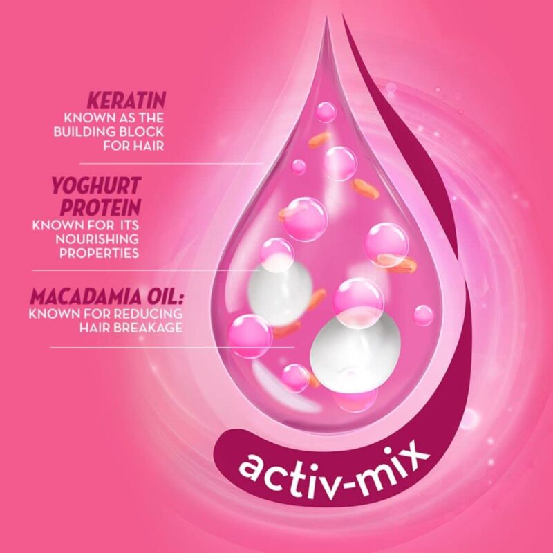 Sunsilk Lusciously Thick & Long Shampoo 1 L|| With Keratin|| Yoghut Protein and Macadamia Oil - Thickening Shampoo for Fuller Hair - Image 3