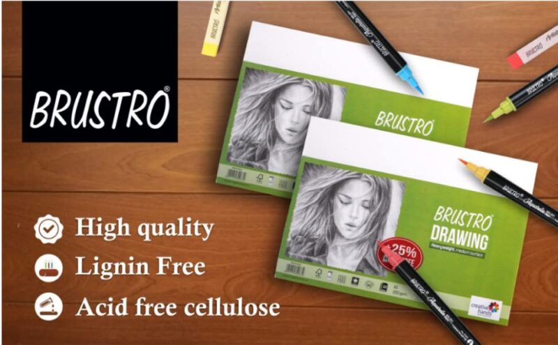 Brustro Artists' DRAWING PAPER 200GSM 100 SHEETS. Size 10 X 14 cm - Image 3