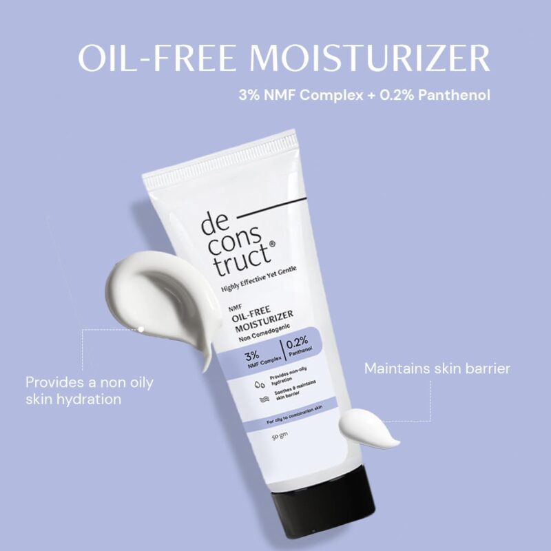 Deconstruct Hydration & Defense Combo: Oil-Free Moisturizer & No White Cast SPF 55+ | Get Glowing Skin with Sun Protection | No White Cast & Lightweight | Pack of 2 - Image 3
