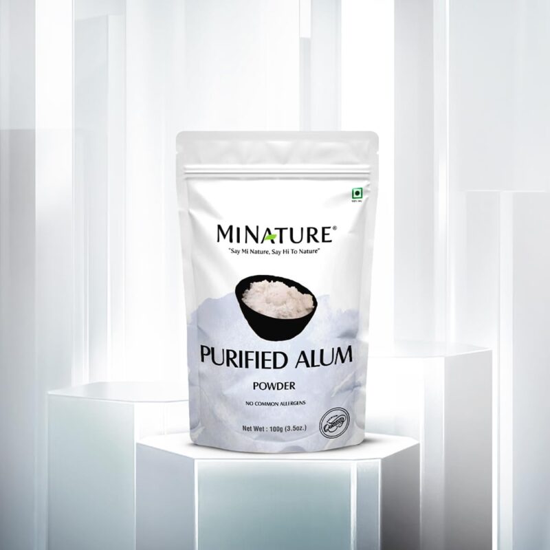 minature Purified Fitkari Alum powder (phitkari) for Skin Care |Water Purify| Pure Alum powder |Cruelty Free (100gm) - Image 9
