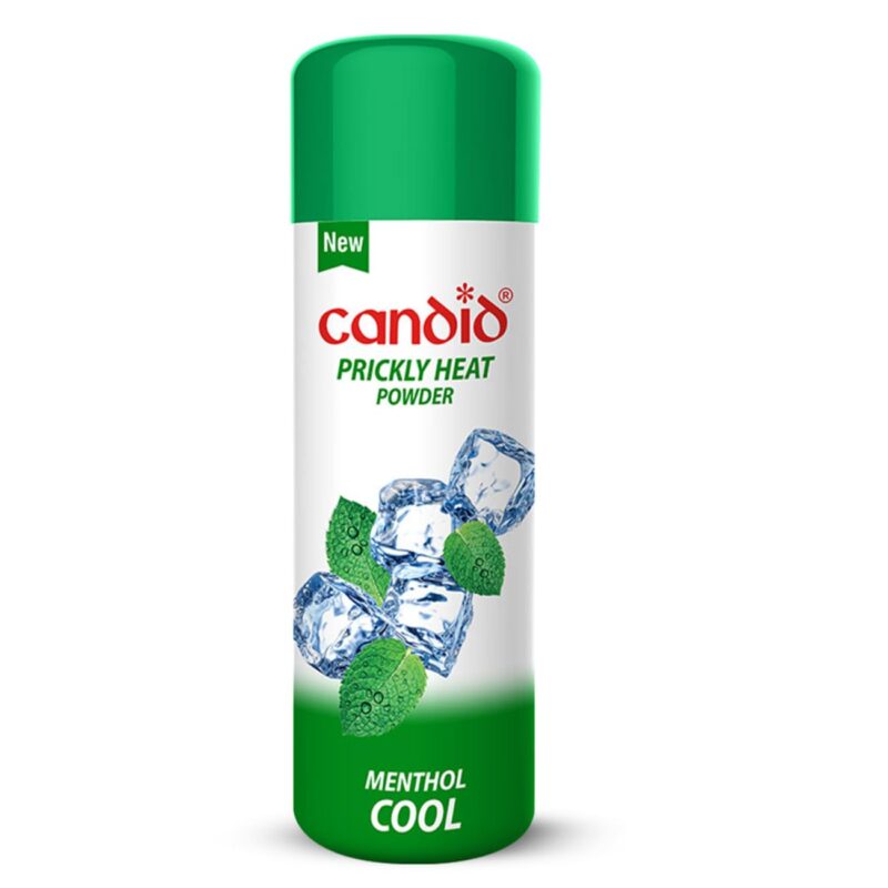 Candid Prickly Heat Powder | Relief from Rashes & Prickly Heat | Neem & Menthol Cooling | Soothing Relief from Itching & Burning | Sweat Absorption | Controls Bacterial Growth | 120g - Image 4