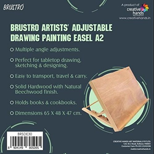 Brustro Artists Adjustable Drawing Painting, A2 Size Easel - Image 3