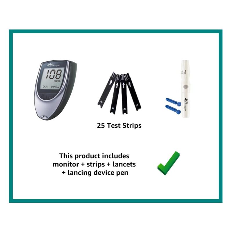 Dr. Morepen GlucoOne Blood Glucose Monitor Model BG-03 with 25 Strips - Image 6