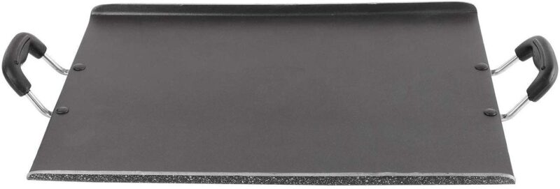 Cello Non Stick Square Patri Tawa Aluminium Hammertone | Sturdy handles & Gas Stove Base Multi-Purpose Tava | Dosa,Roti,Chapati Tawa | Black - Image 6