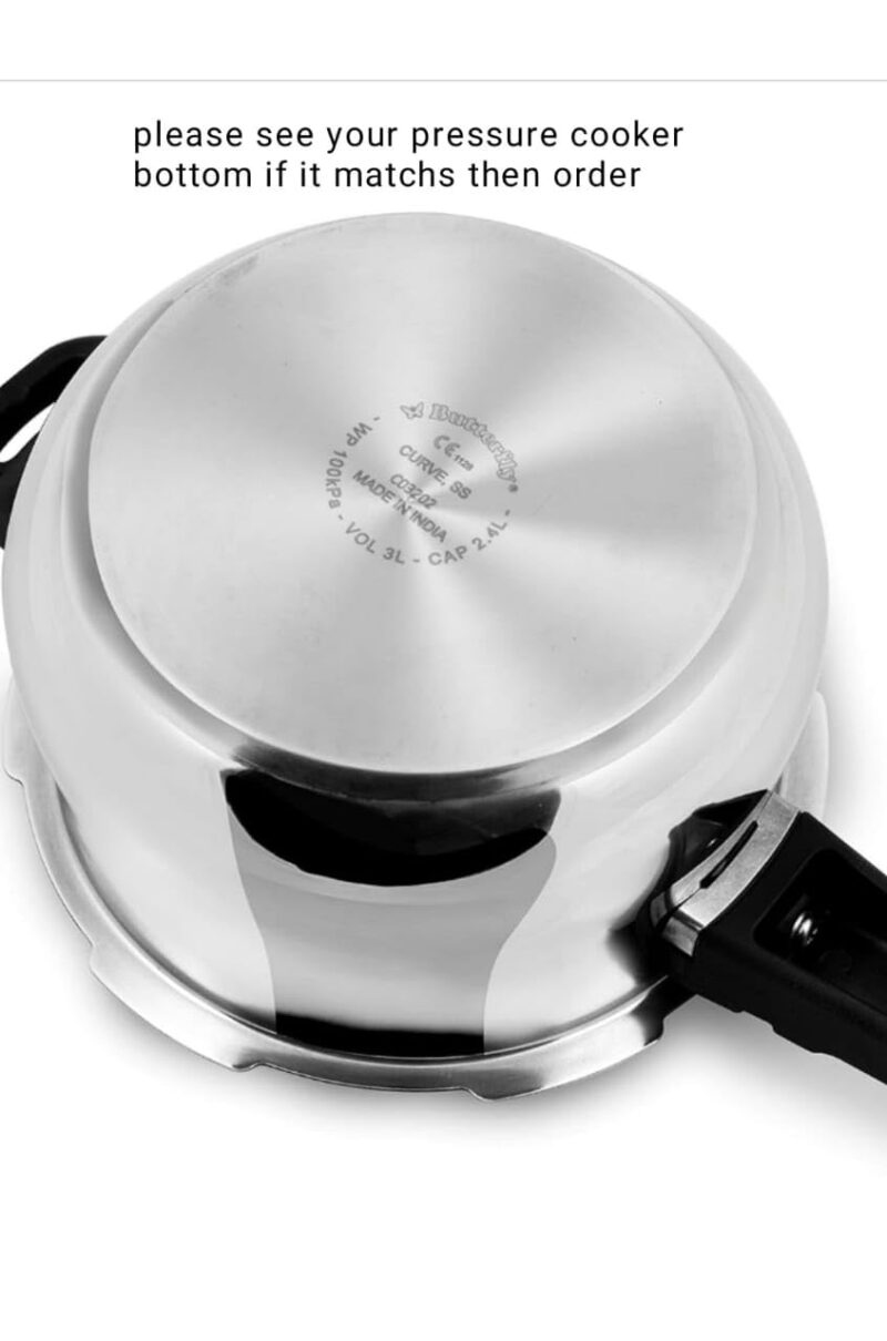 Replacement Silicon Gasket for (2&3 Litres Capacity) Compitable to only Butterfly Curve model Stainless Steel Pressure Cooker and plz dont order for other brand pressure cooker - Image 3