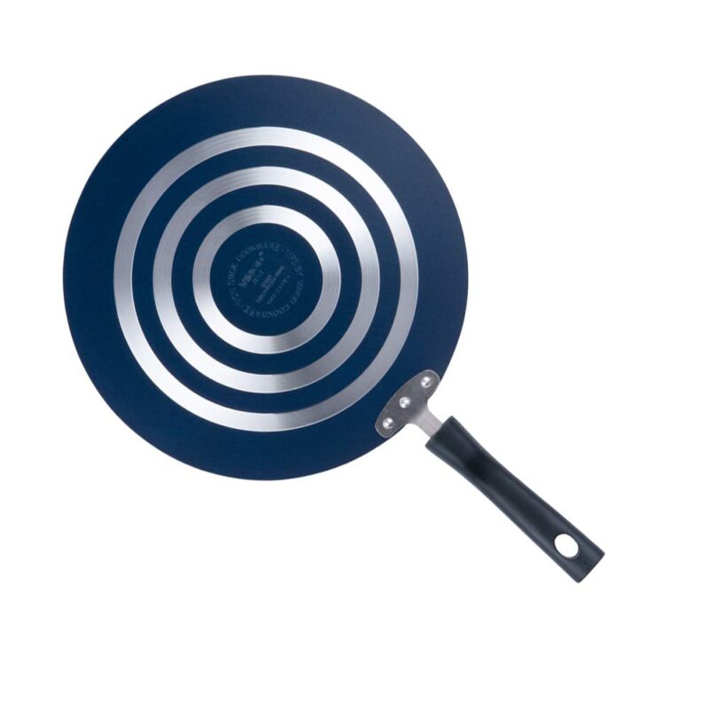 Vinod Zest Aluminium Non Stick Flat Multi Tawa - 30 cm | Triple Layer Ceramic Coating | 4mm Extra Thick Chapati Tawa | Bakelite Handle | Gas and Induction Base | 1 Year Warranty - Image 2