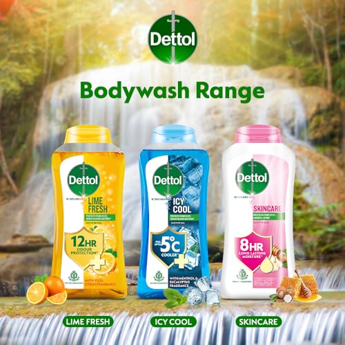 Dettol Body Wash and Shower Gel for Women and Men, Refresh - 250ml | Soap-Free Bodywash | 12h Odour Protection - Image 3
