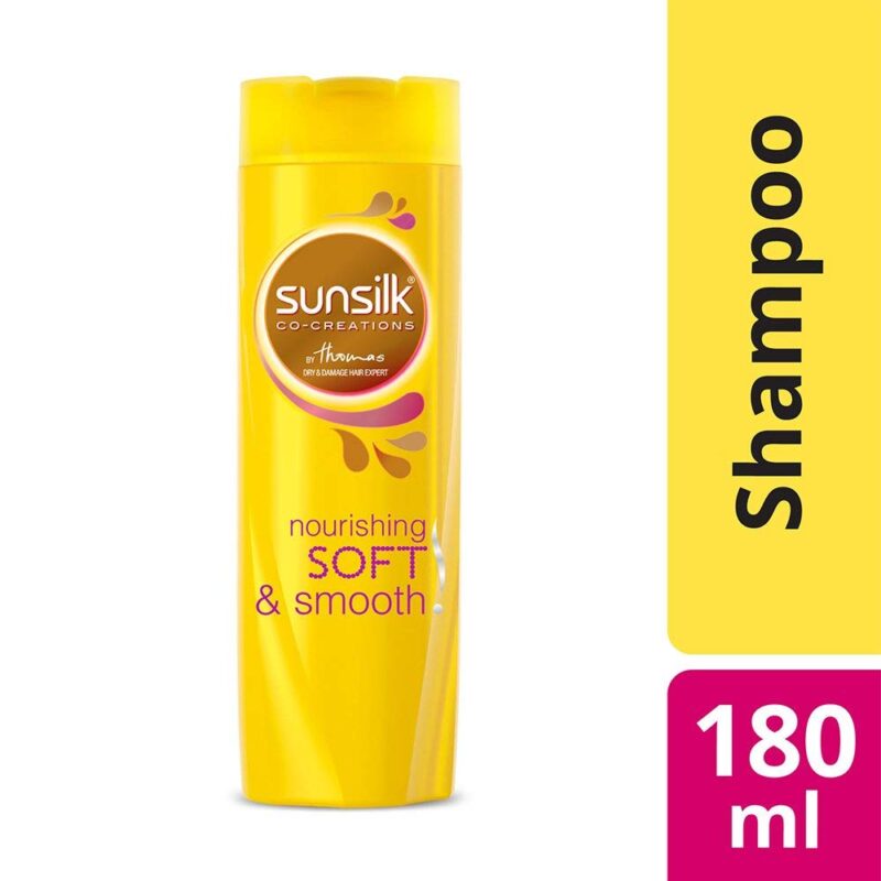Sunsilk Nourishing Soft and Smooth Shampoo, 180ml - Image 3