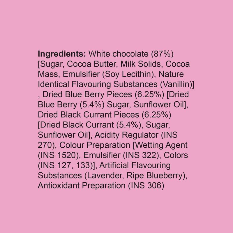XOKATOZ Exotic Premium Chocolate - 1 Blueberry Lavender Flavoured White Chocolate Bars - Gift set - Pack of 1, 75g (75g x 1) - Image 2