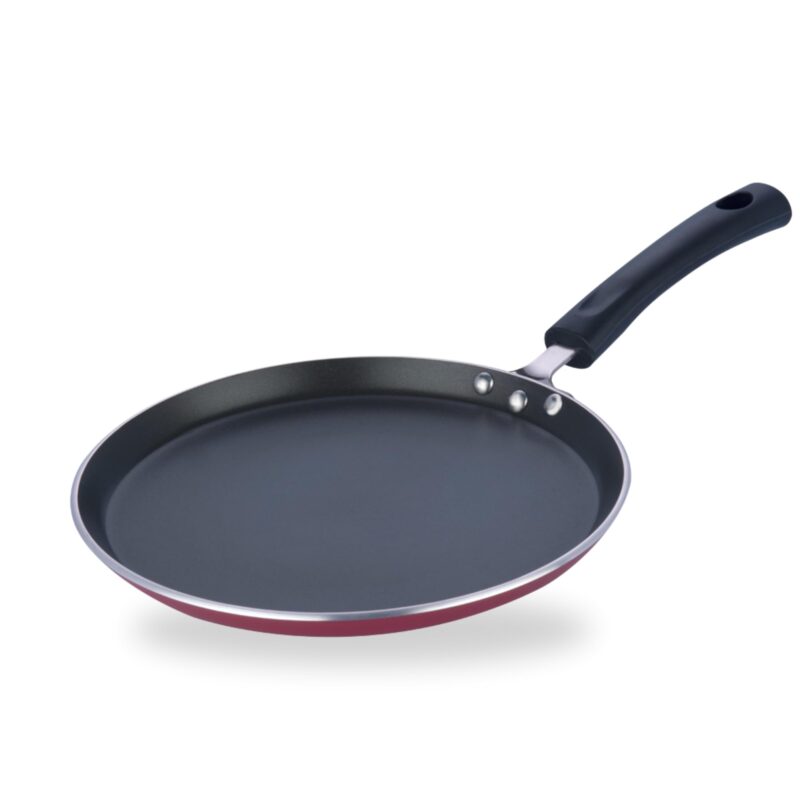 Vinod Zest Aluminium Non Stick Dosa Omni Tawa - 28cm | 4mm Extra Thick | 3 Layer Ceramic Coat | Bakelite Handle | Toxin Free | Gas Base - 1 Year Warranty - Image 6