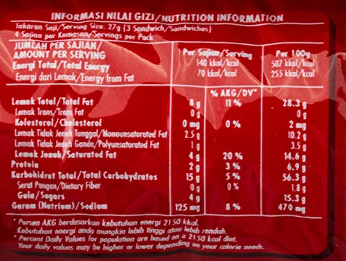 Ritz Cheese Cream Sandwich Cracker Biscuits, 100 g, Red - Image 3