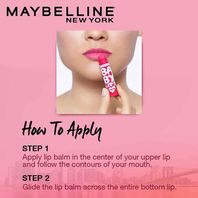 Maybelline New York Baby Lips Loves Color Lip Balm Sun Protection with SPF 20, Long-Lasting Hydration Formula for 16 Hours, Lip Balm Features Unique Lip Renew Formula - Pink Lolita|4gm - Image 3