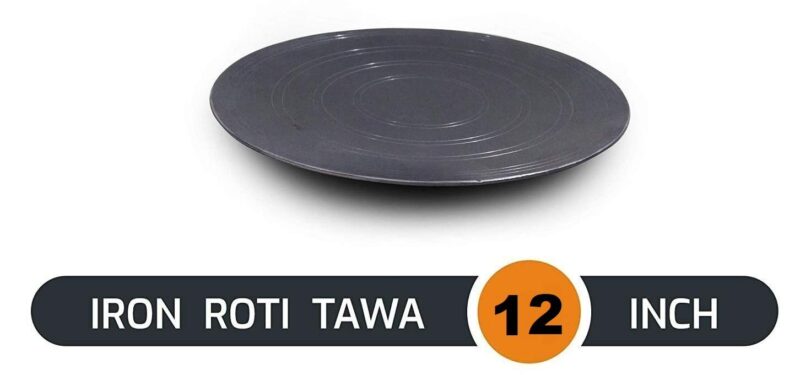 PGen Size (12 Inches Large) Traditional Iron Desi Tawa/Pan for Dosa, Roti, Chapati, Bhakri for Home and Professional Use Roti Tawa Without Handle - Image 5