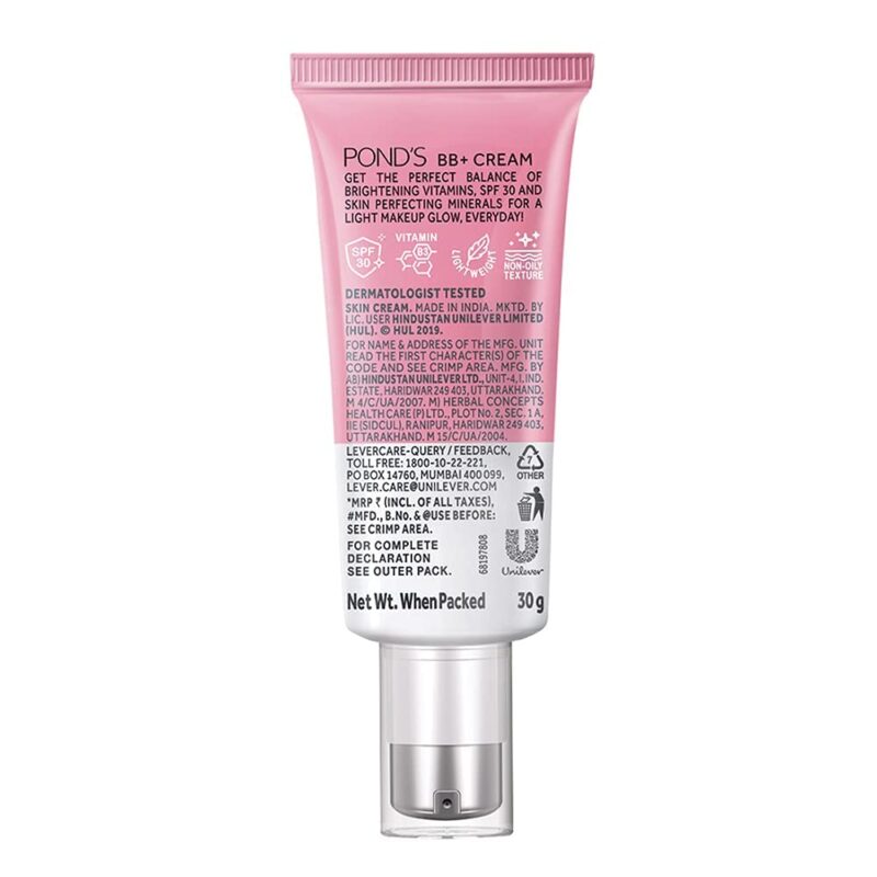 POND'S BB+ Cream, Instant Spot Coverage + Light Make-up Glow, Ivory 30g - Image 7