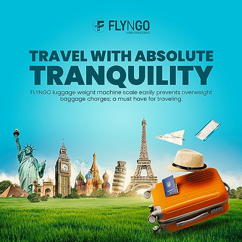 FLYNGO Weight Machine For Luggage Weighing Scale For Luggage Capable Up To 50 Kg With Lcd Display Luggage Scale For Bags, Travel, Flights, Home, Shop, Gas Cylinder (A1), Silver - Image 2