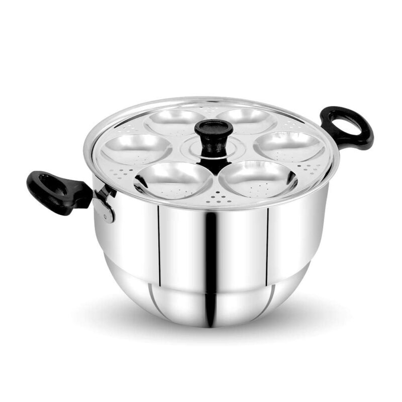 Pigeon Stainless Steel Idli|Dhokla|Momo Maker|Multi Pot|Steaming Set| 4 Plates|24 Idlies| Induction Friendly, 100% Pure & Toxin-Free - Image 8