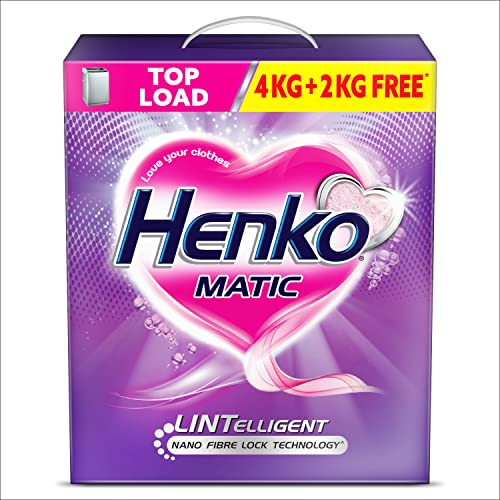 Henko Matic Top Load Detergent Powder 4KG + 2KG | Laundry Detergent Powder For Effectively Removes Tough Stains | Top Load Detergent Powder with Nano Fibre Lock Technology (4KG + 2 KG) - Image 8