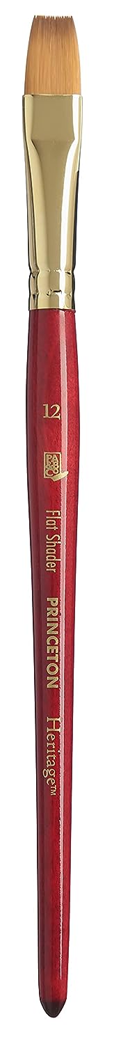 Princeton Heritage Short Handle Flat Shader Paint Brush (Size-12)
