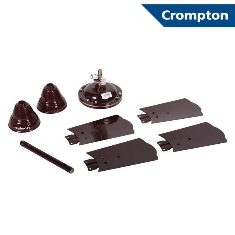 Crompton Cool Breeze 600 mm (24 inch) Anti Rust Small Ceiling Fan (Lustre Brown) - Image 5