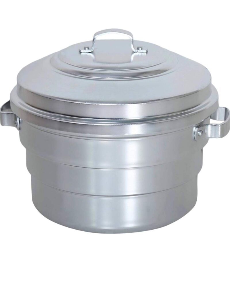 Subaa Anodised(Hindalium) Aluminium Idli Maker/Non-Whistling Traditional Idli Cooker/Idlipot/Idli Steamer Cooking 16 Idlis Size 16, White Color, Lpg Stove Compatible Only- 3 Idly Plate, 16 Liters - Image 2