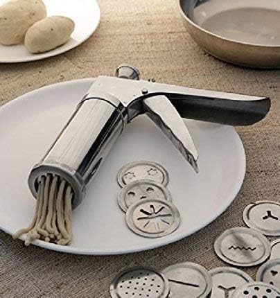 Multipurpose Kitchen Press - FarHaven - Idiyappam, Chakli Maker Machine | Multi-Purpose Noodles, Sev, Murukku & Namkeen Maker for Home, Easy to use – 15 Jalis & Icing Nozzles Included (White) - Image 5