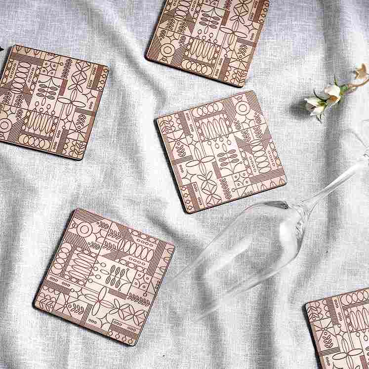 Casablanca Coaster Geometric Pattern - Set of 6 pcs - Image 5