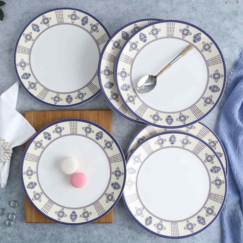 Venice 11" Dinner Plate - Blue (Set of 6) - Image 4