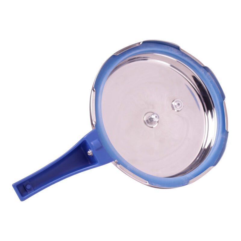 Nigella Induction Base 7L Stainless Steel Pressure Cooker with Outer Lid, Blue - Image 4